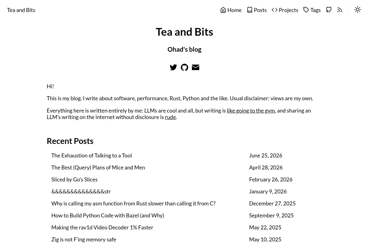 Tea and Bits