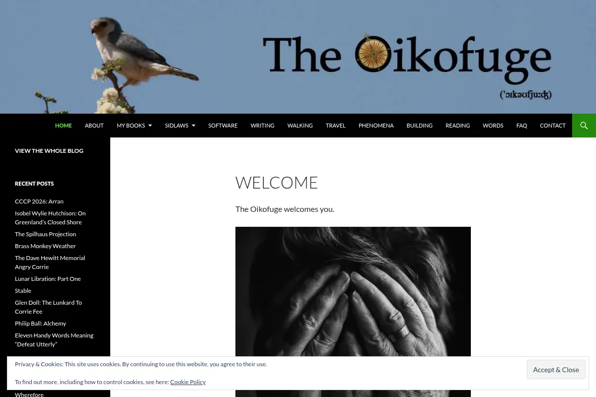 The Oikofuge: A discursive blog on various topics of minor interest