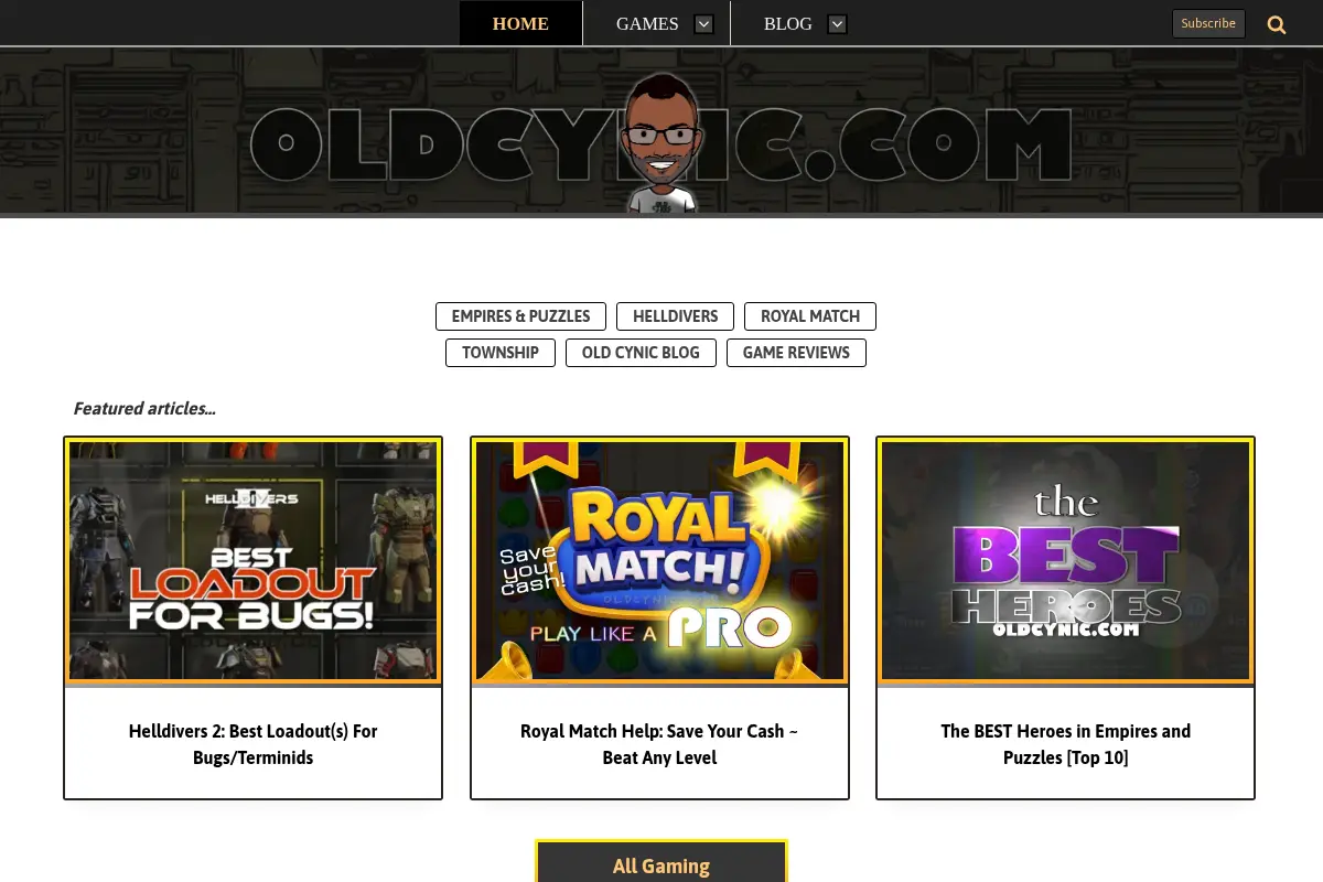 The Old Cynic Blog