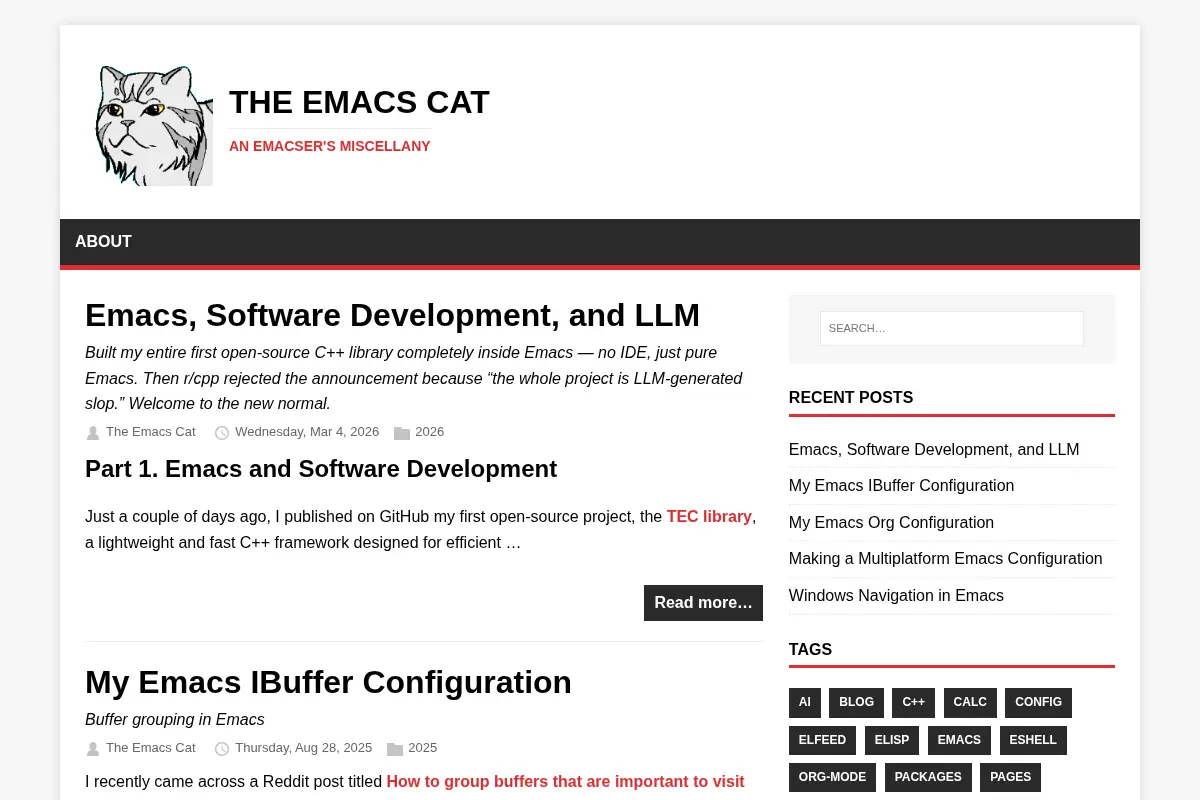 The Emacs Cat