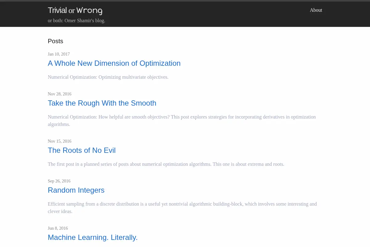Trivial or Wrong