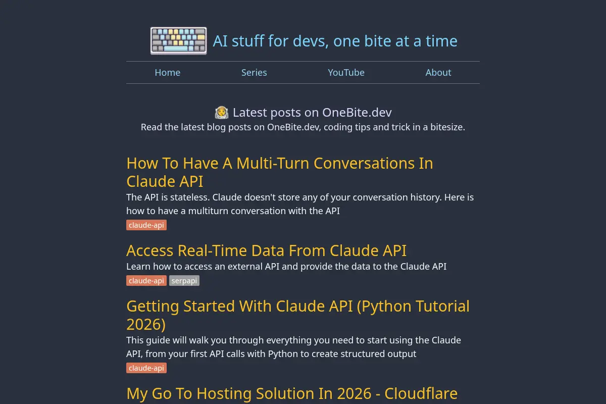 AI stuff for devs, one bite at a time
