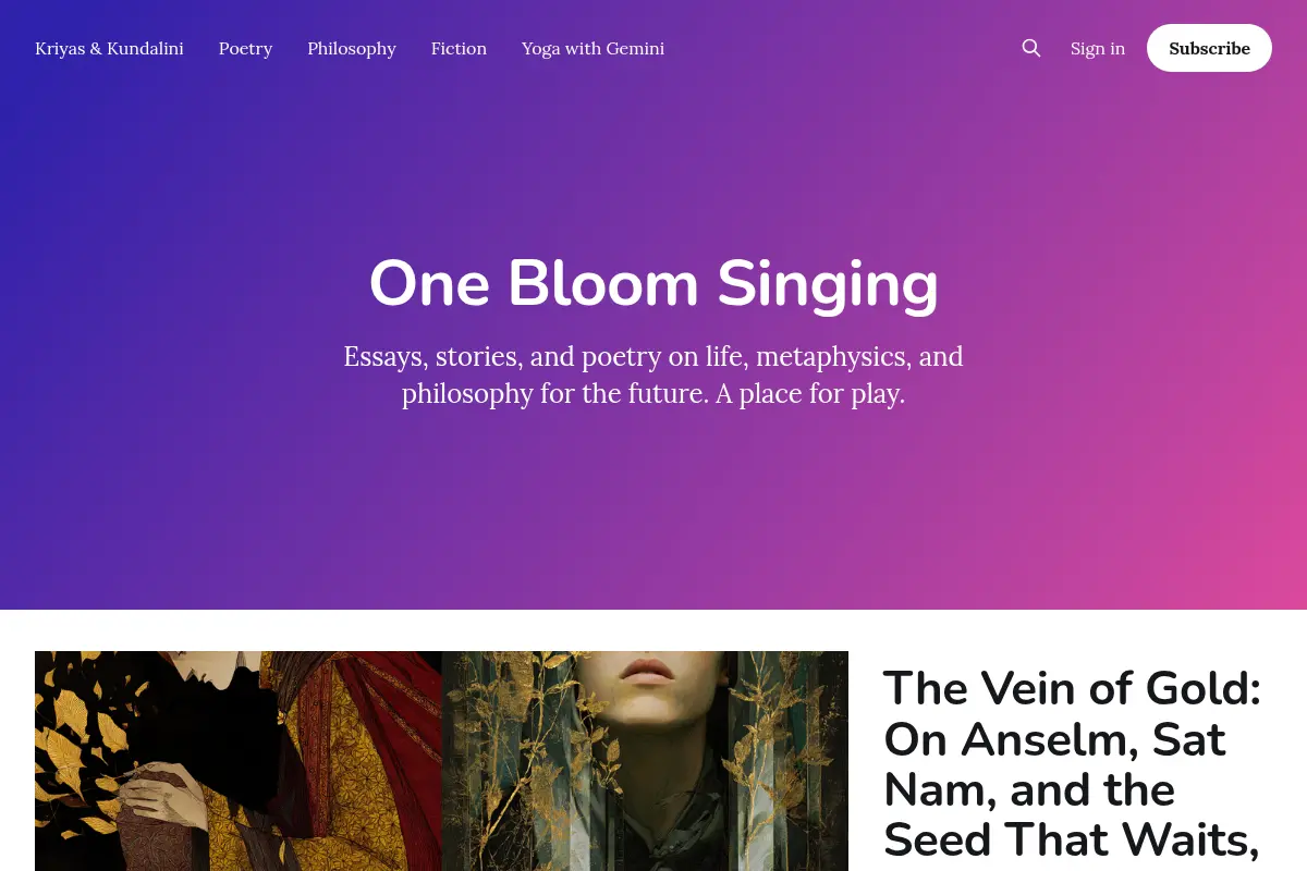 One Bloom Singing