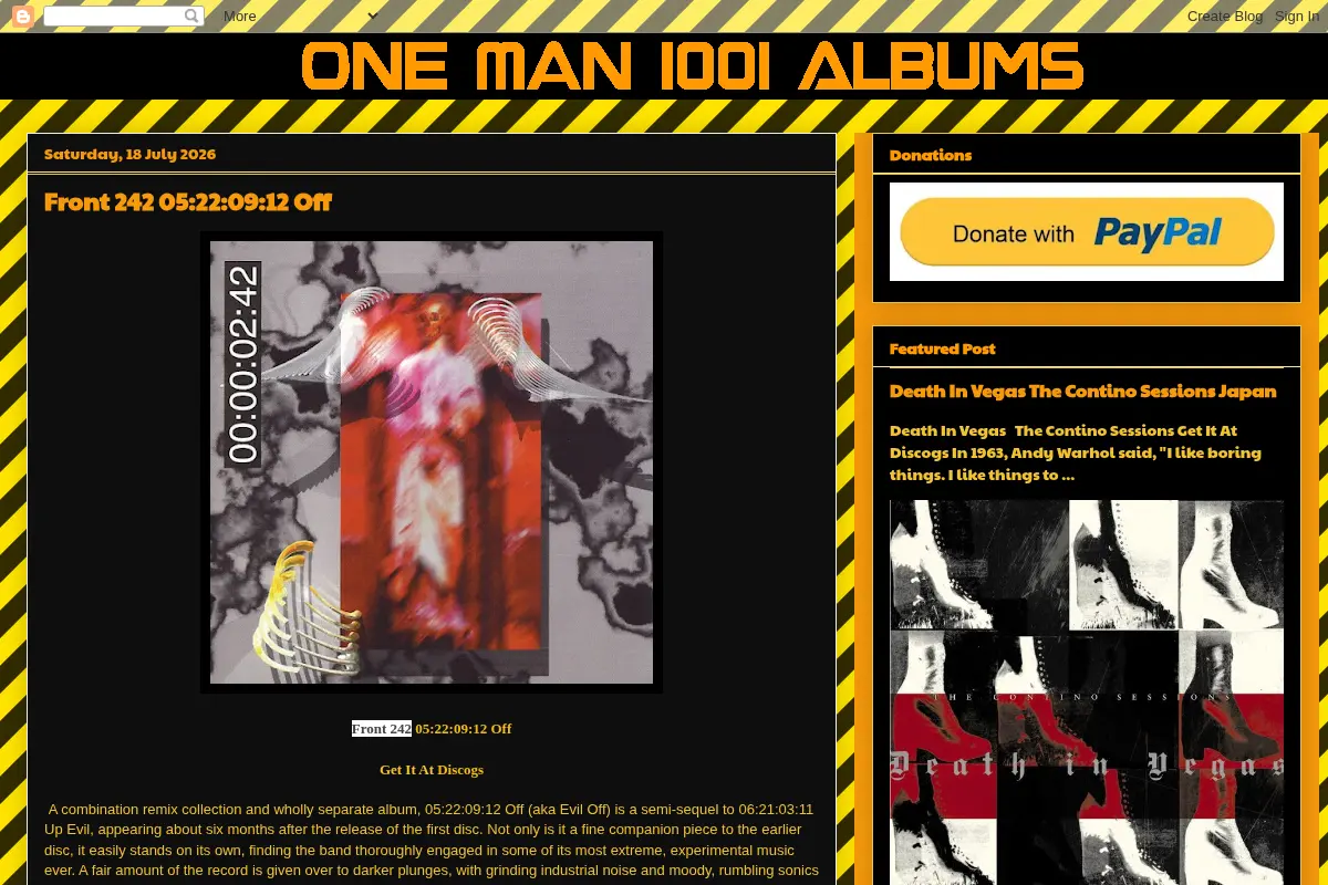 One Man 1001 Albums