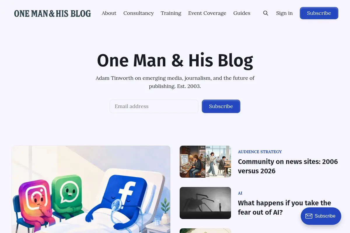 One Man & His Blog