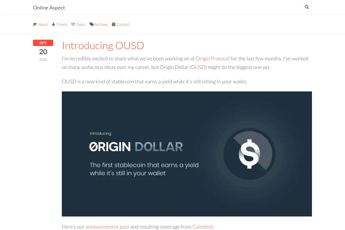 Online Aspect by Josh Fraser