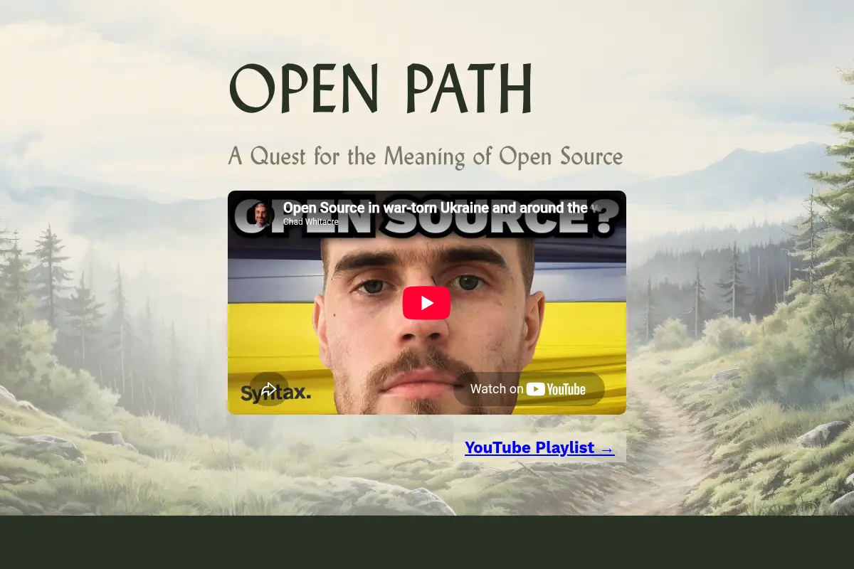 Open Path by Chad Whitacre