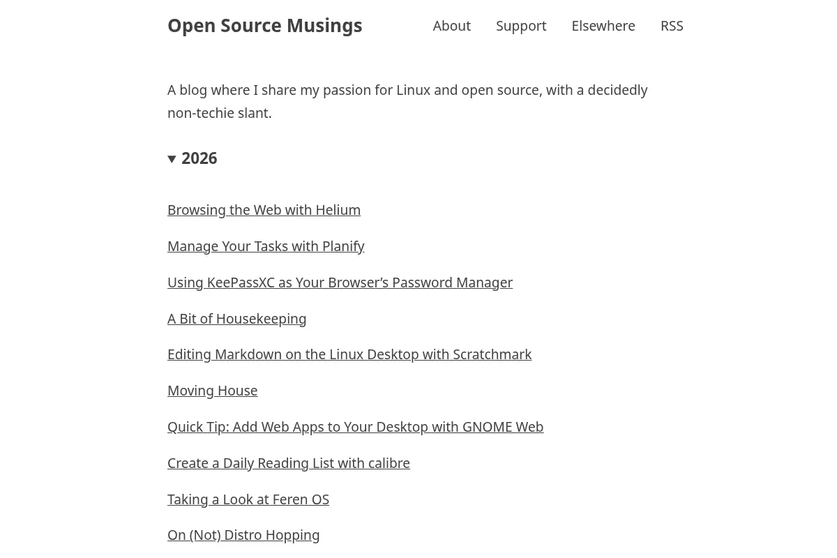 Open Source Musings