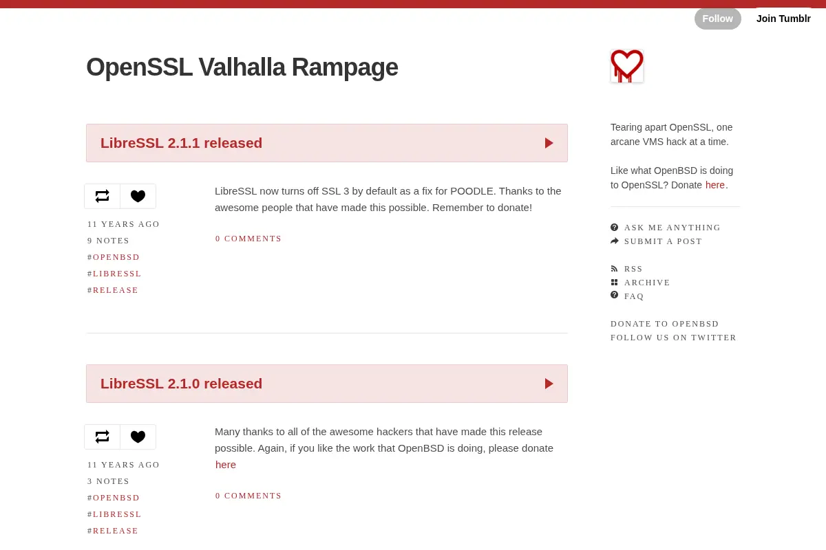 OpenSSL Valhalla Rampage