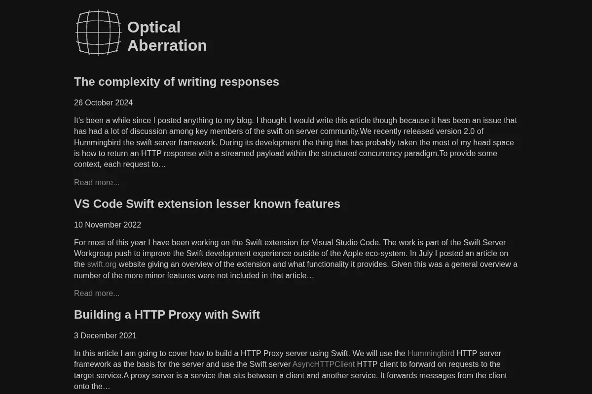 Optical Aberration Blog