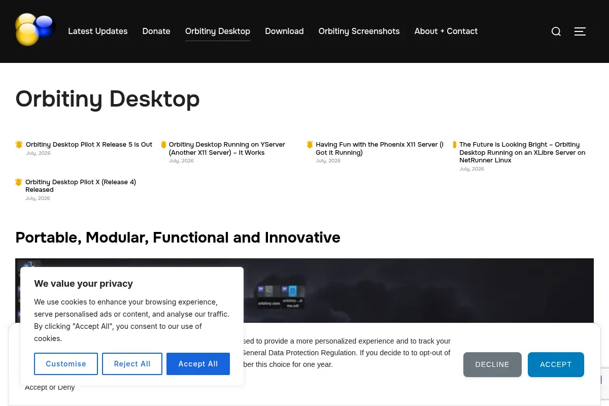 Orbitiny Desktop