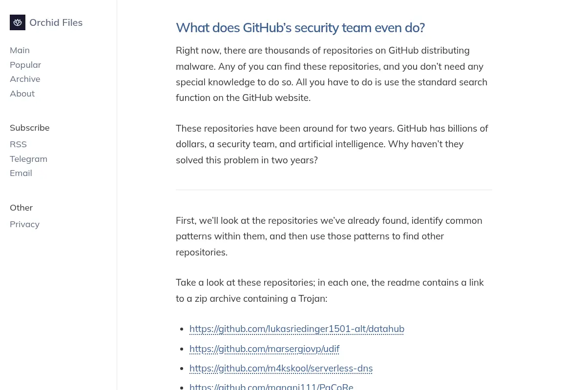 Orchid Files