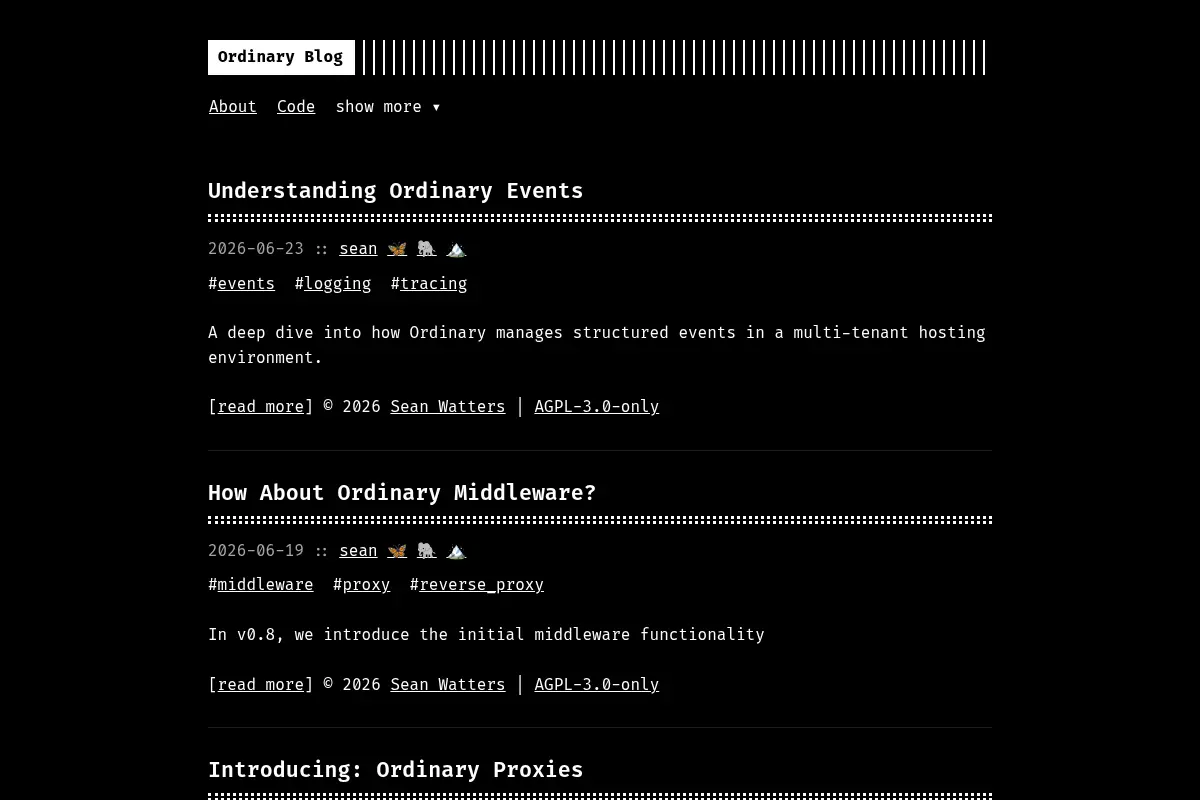 Ordinary Blog