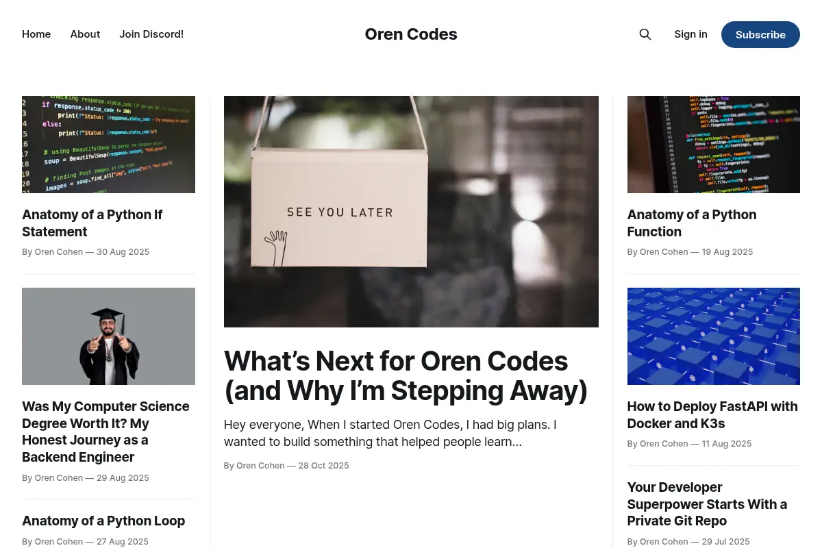 Oren Codes