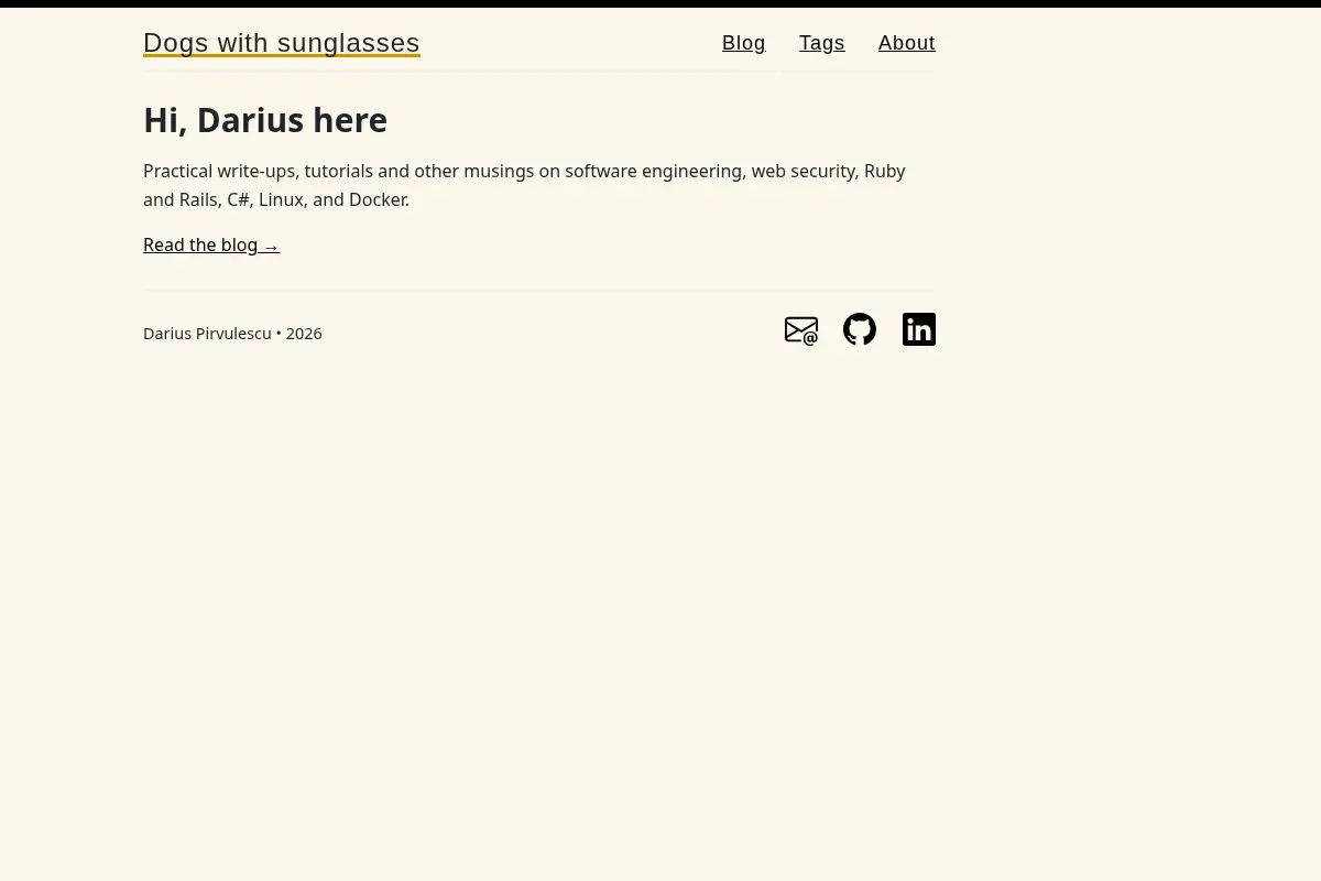 Security and coding write-ups by Darius Pirvulescu