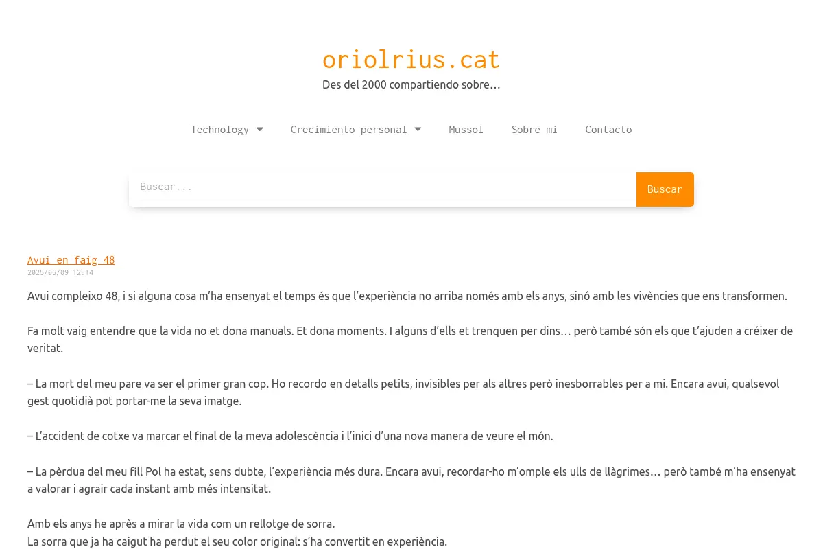 oriolrius.cat – Oriol Rius :: Technology : Crecimiento Personal : Mussol
