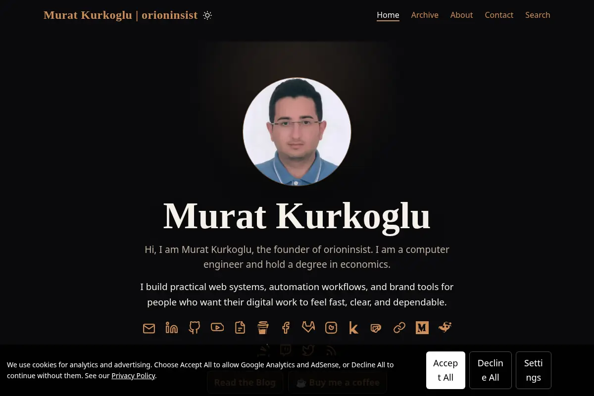 Murat Kurkoglu | orioninsist