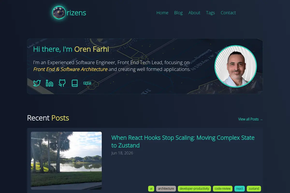 Oren Farhi's Web Development Blog