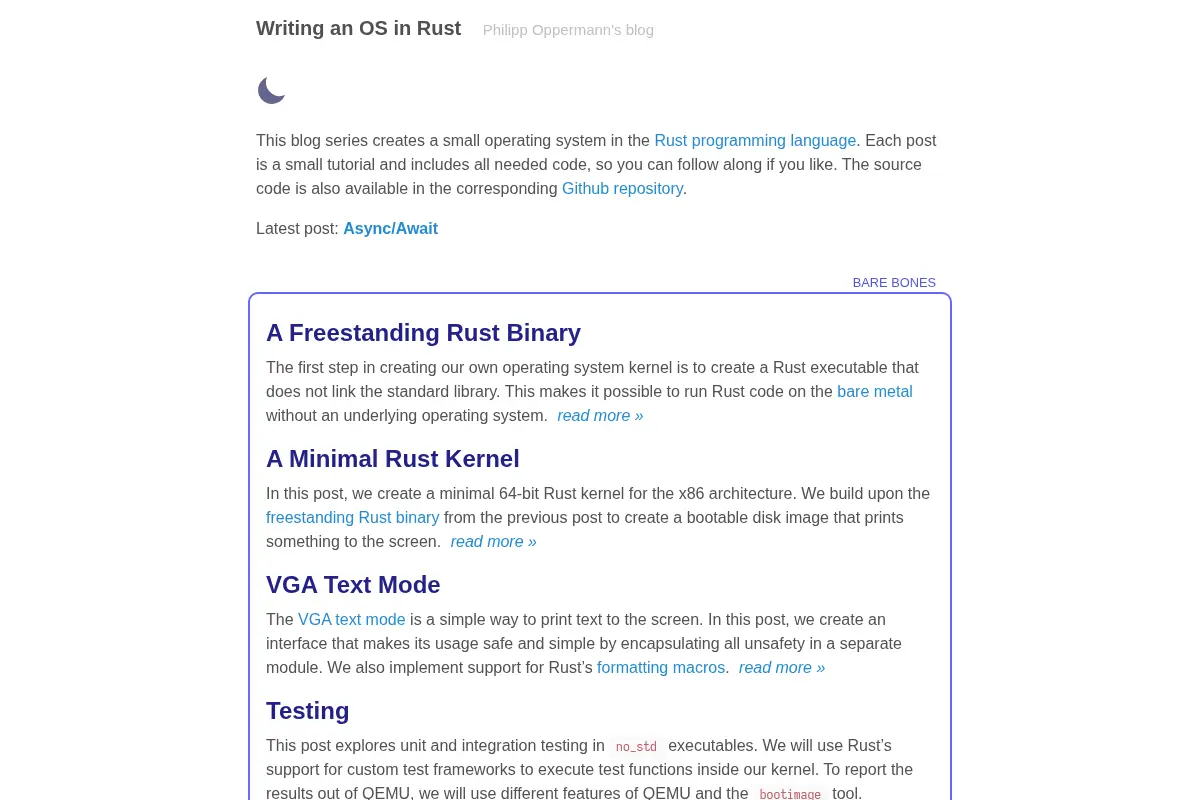 Writing an OS in Rust