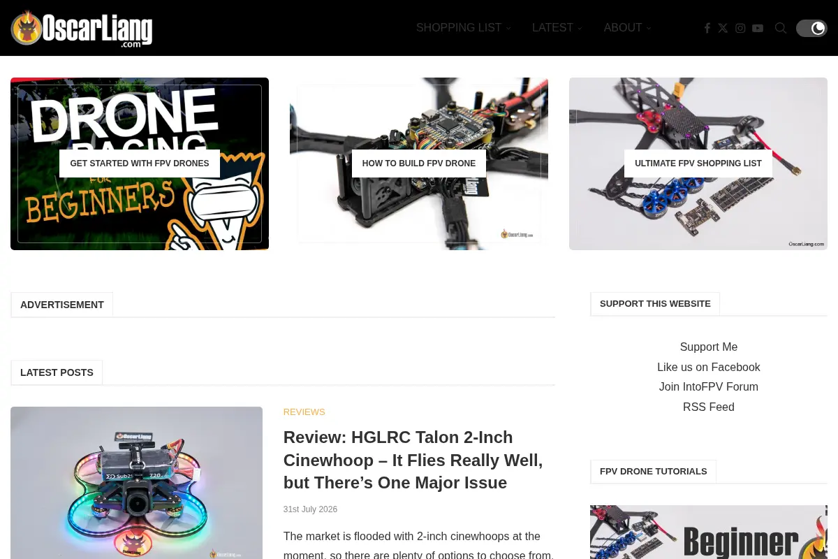 Oscar Liang - FPV Drone Tutorials and Reviews