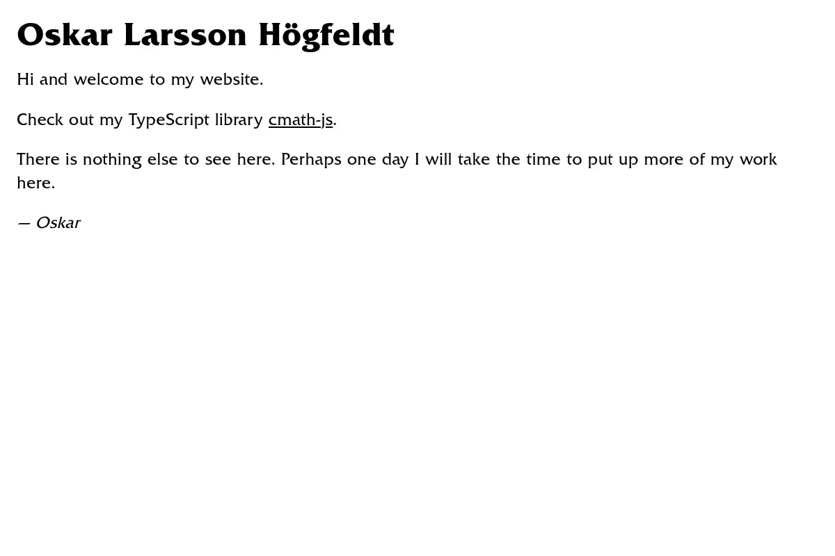 Oskar Larsson Högfeldt
