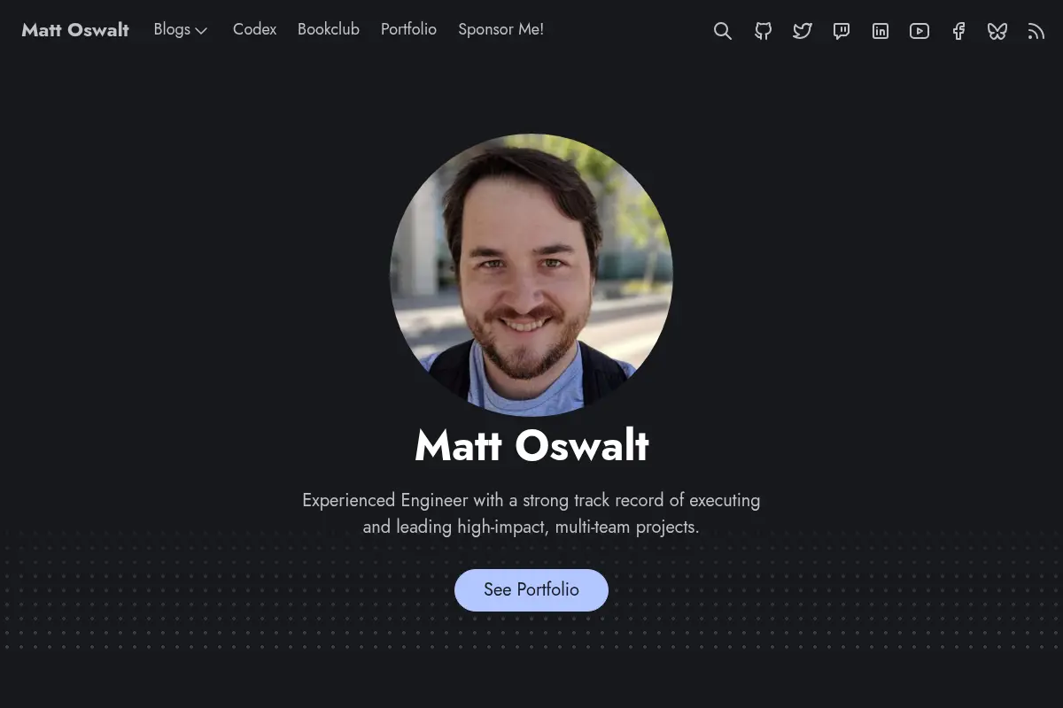 Matt Oswalt's Technical Blog