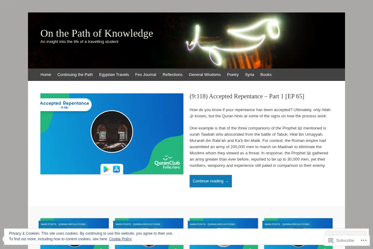 On the Path of Knowledge