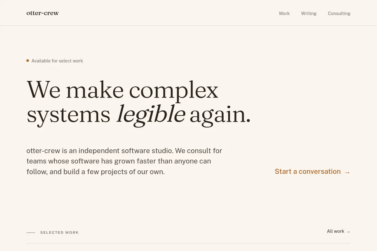 otter-crew — independent software studio