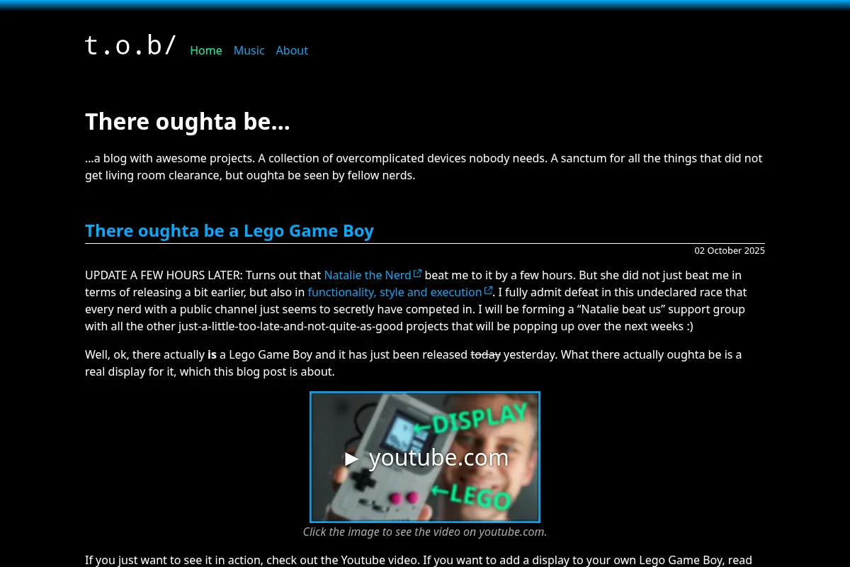 There oughta be…