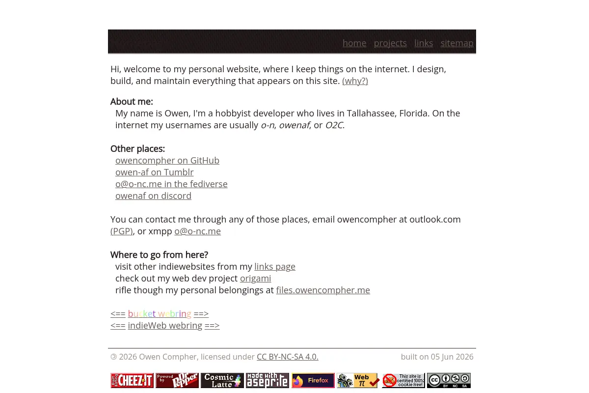 Owen - Personal Homepage