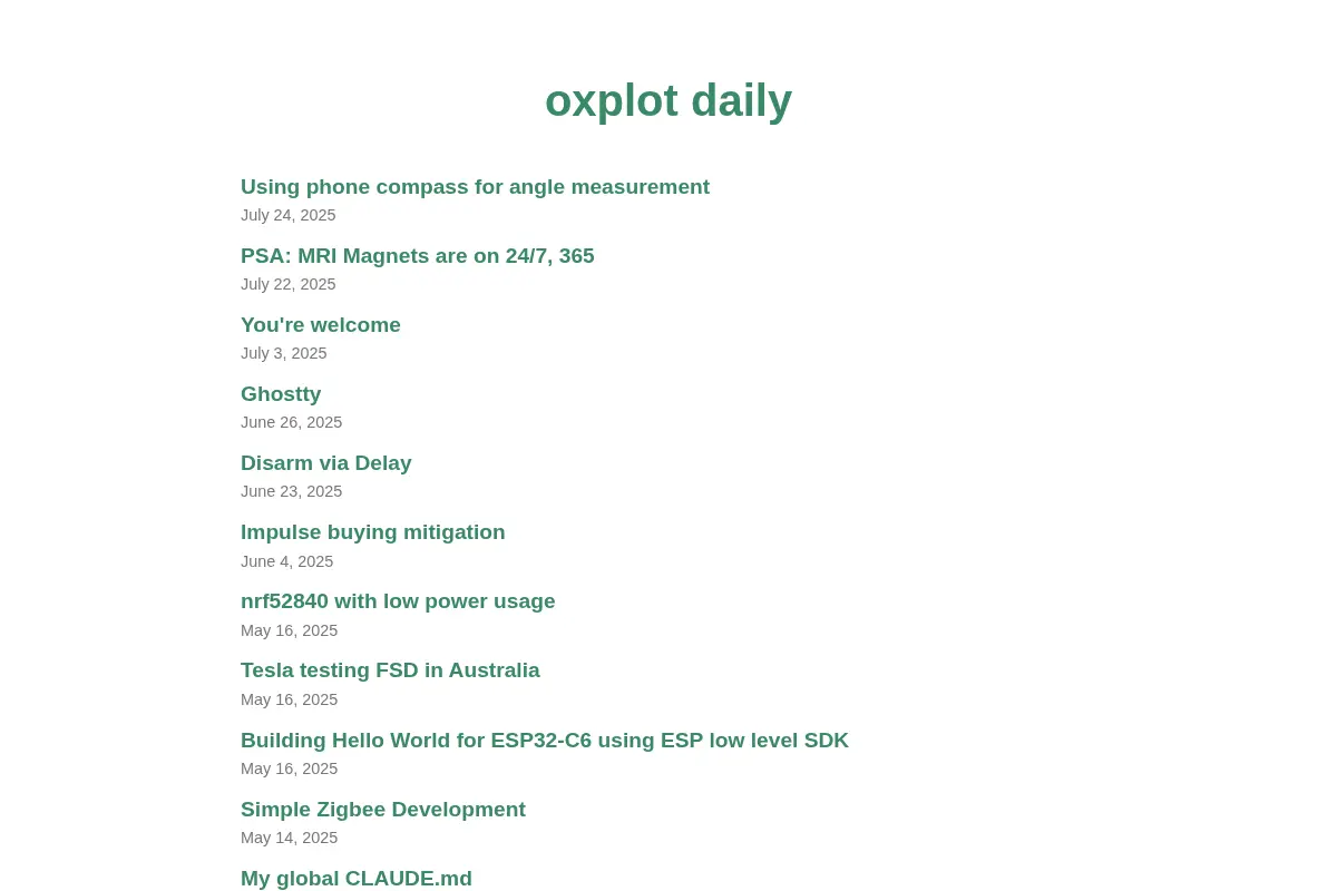 oxplot daily