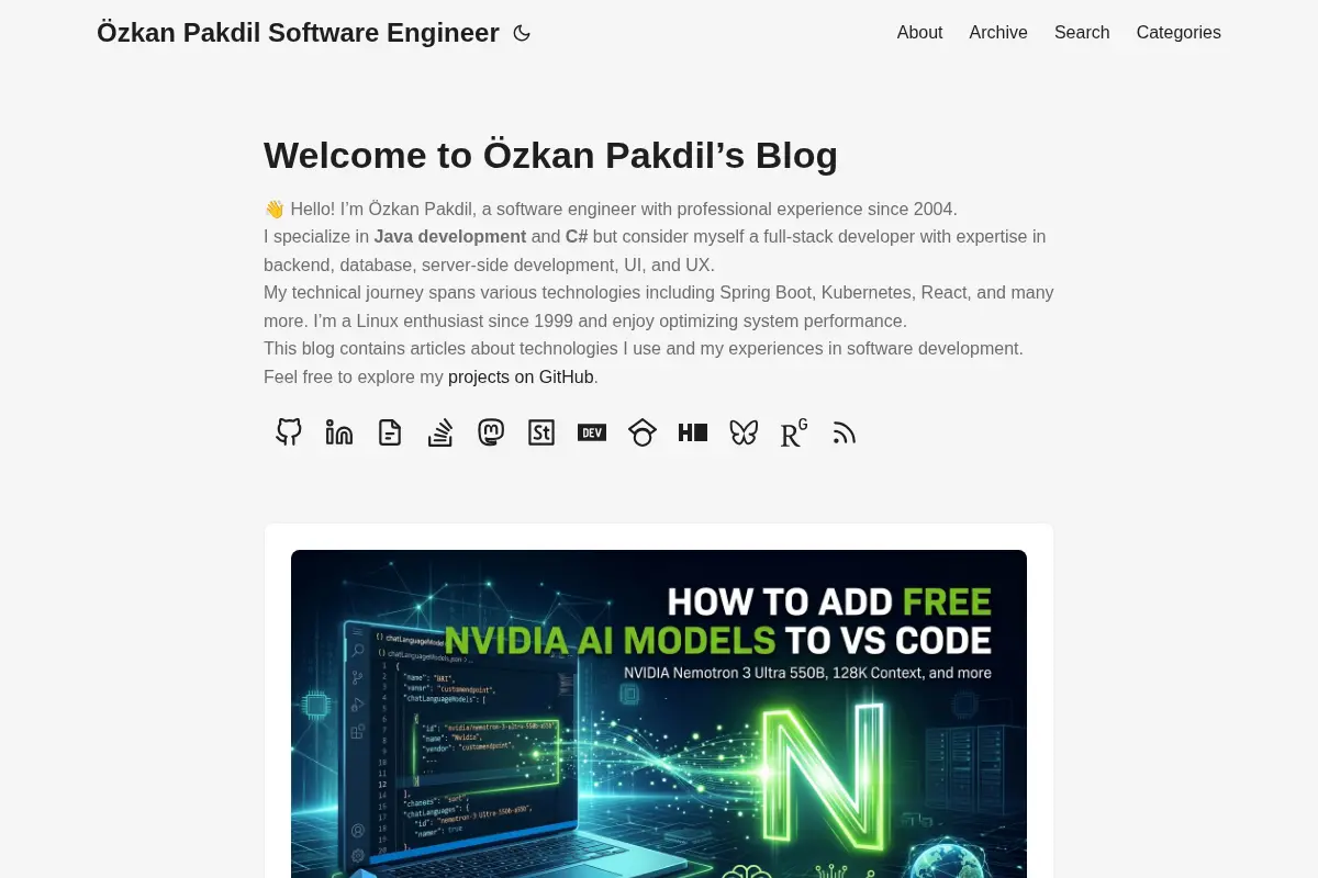 Özkan Pakdil Software Engineer