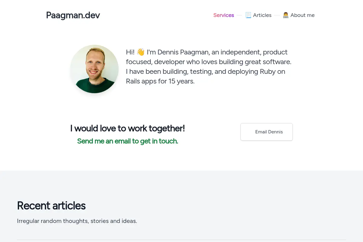 Dennis Paagman - Developer