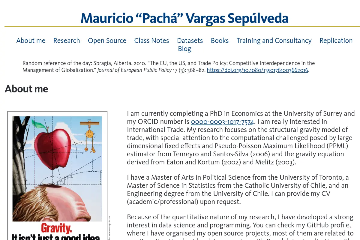 About Me - Mauricio "Pachá" Vargas Sepúlveda