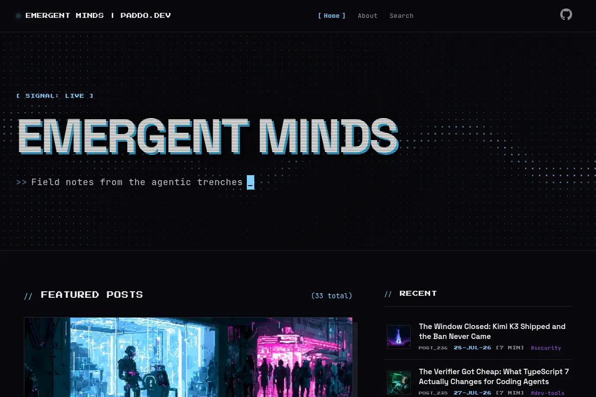 Emergent Minds