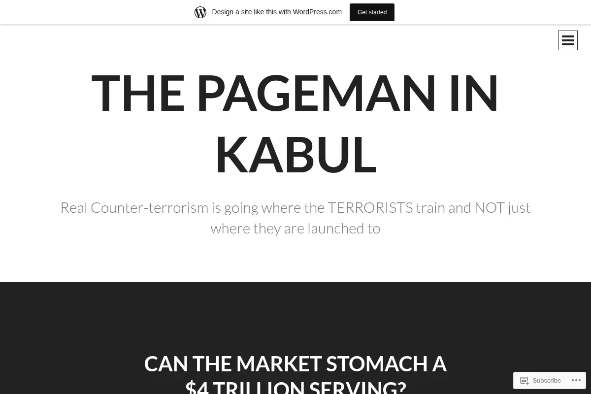 The Pageman in Kabul