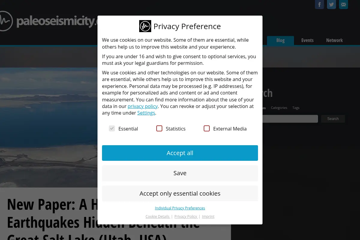 Paleoseismicity.org - Online Community for Earthquake Geology