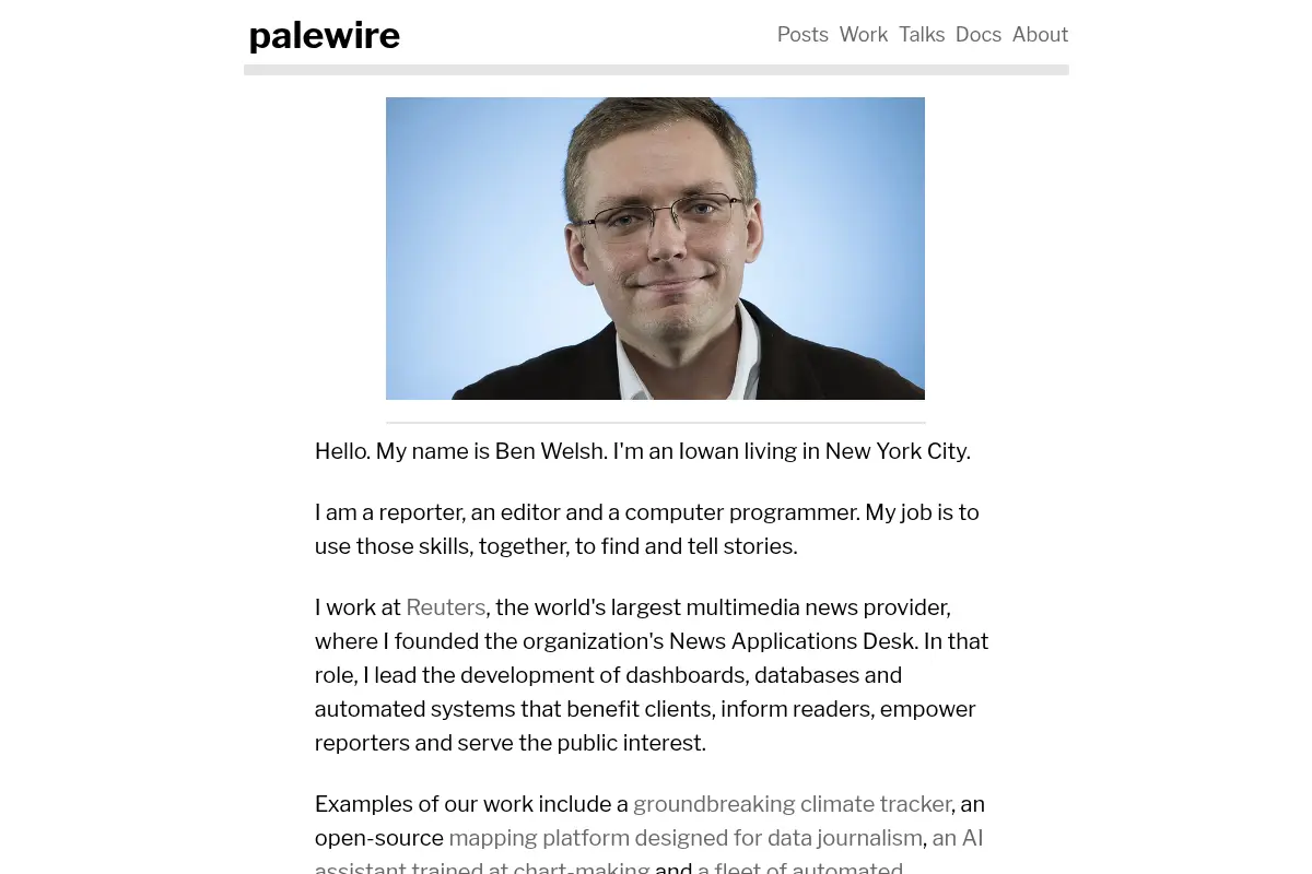 Ben Welsh's Palewire