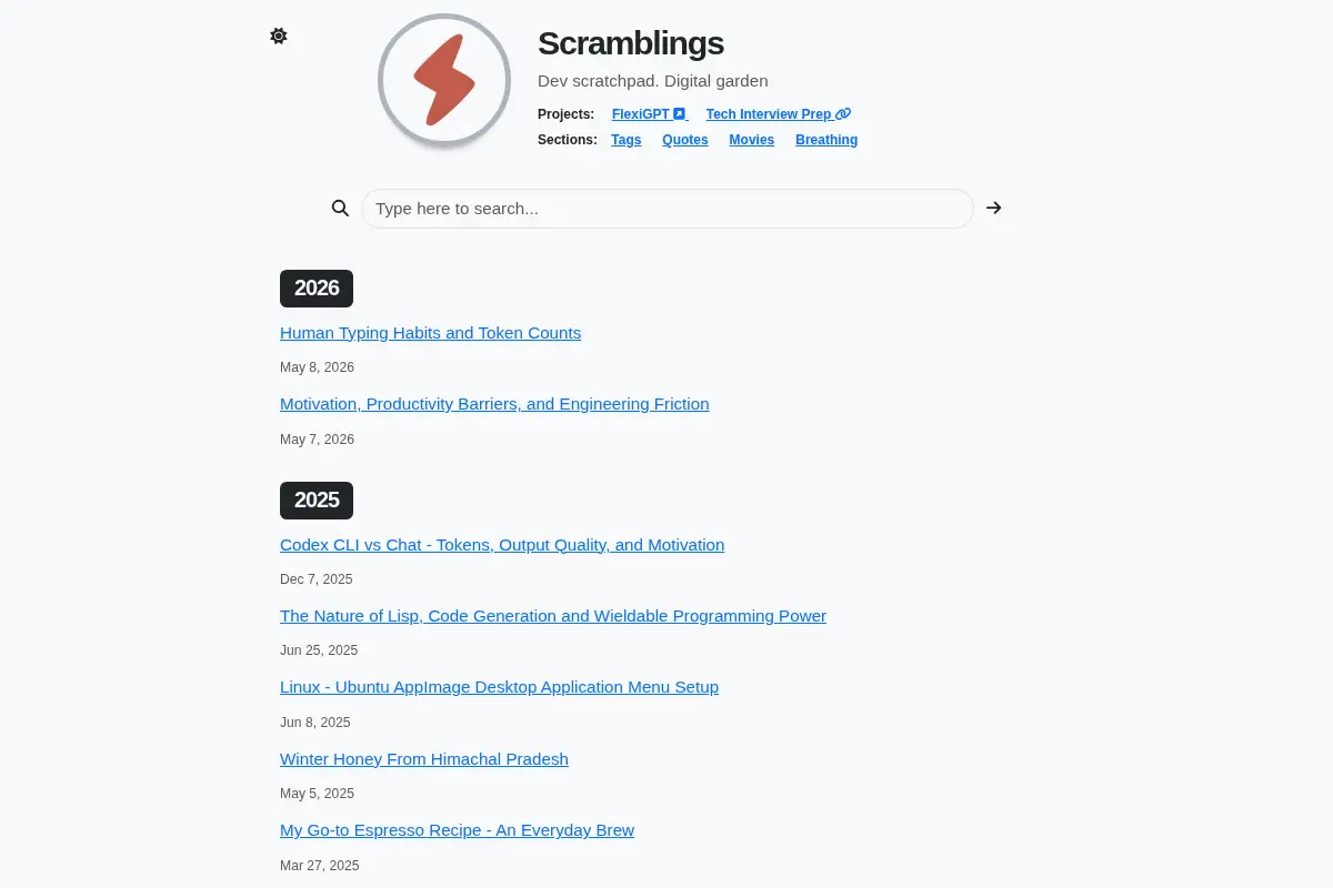 Scramblings