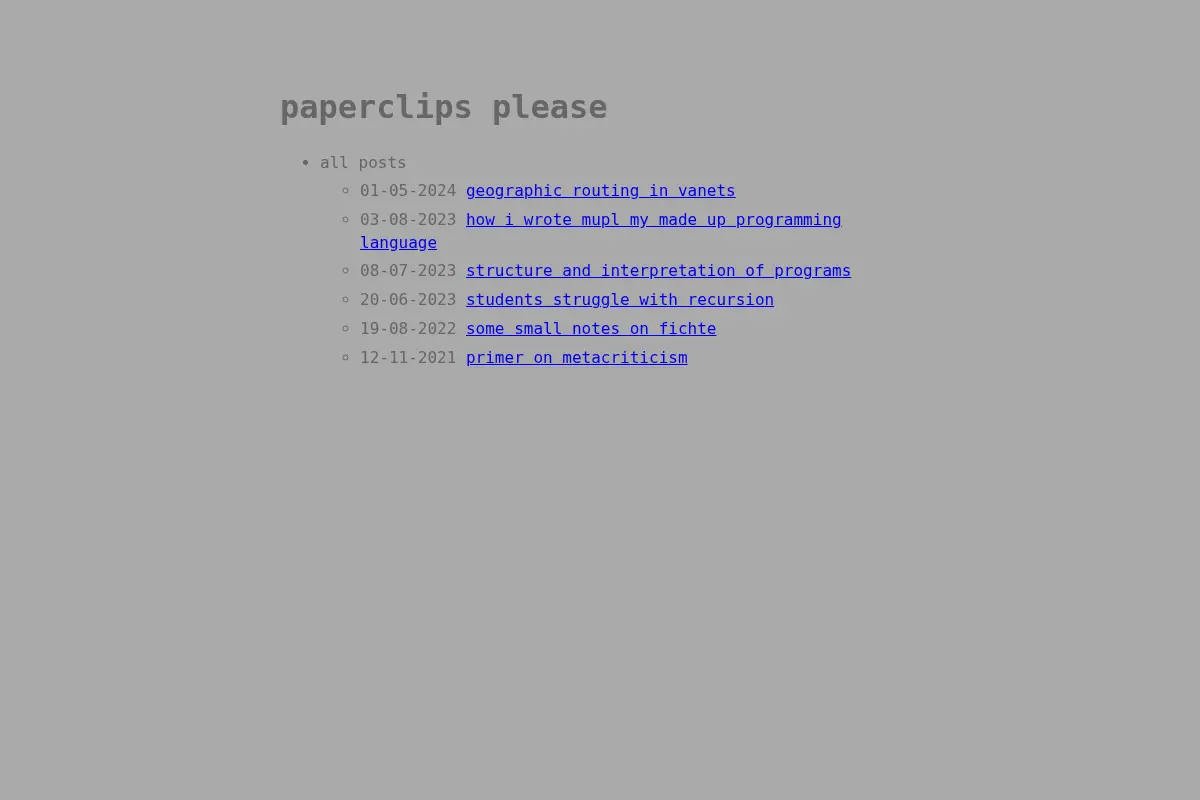 paperclips please