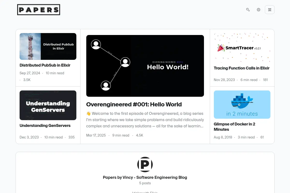 Papers by Vincy - Software Engineering Blog