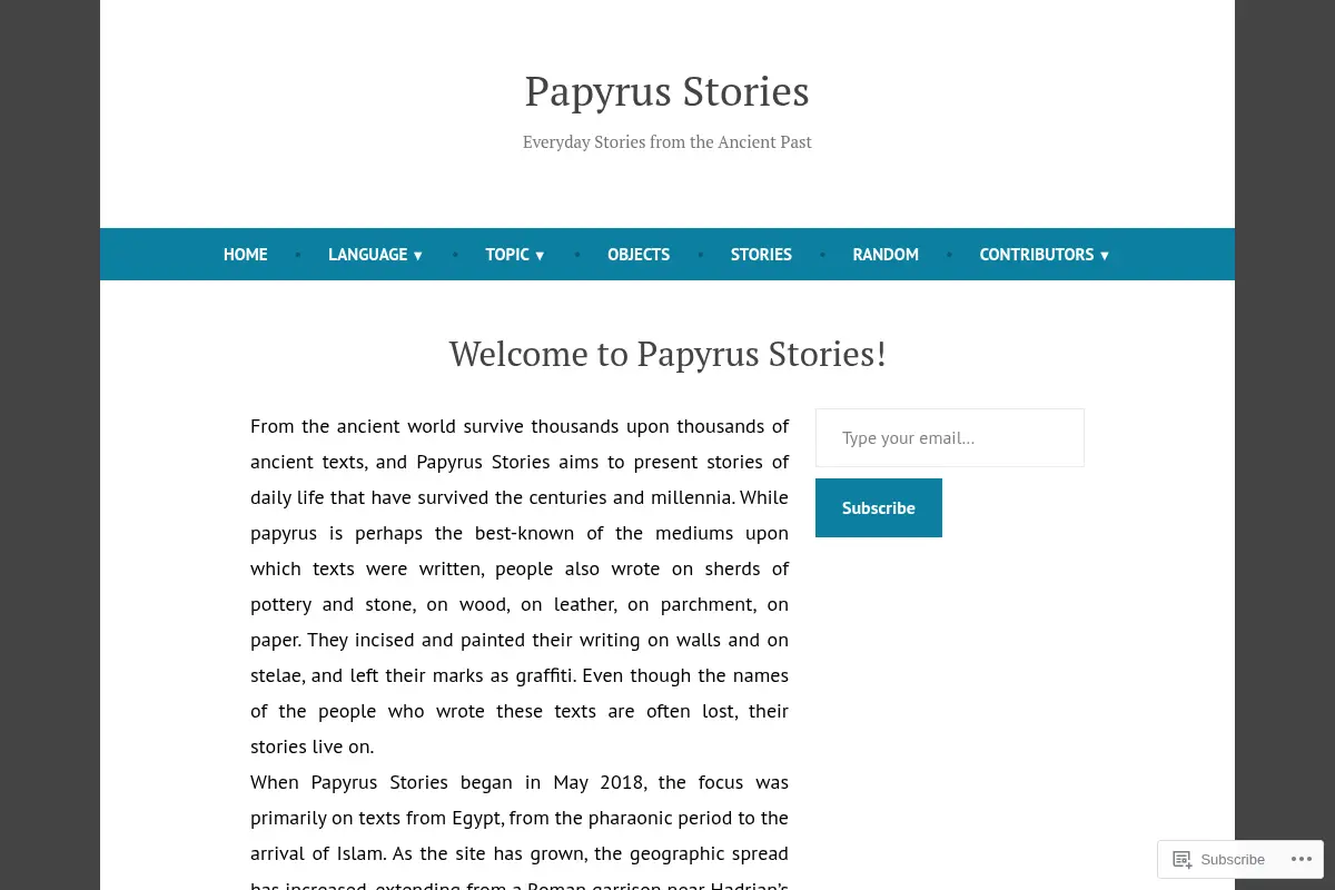 Papyrus Stories