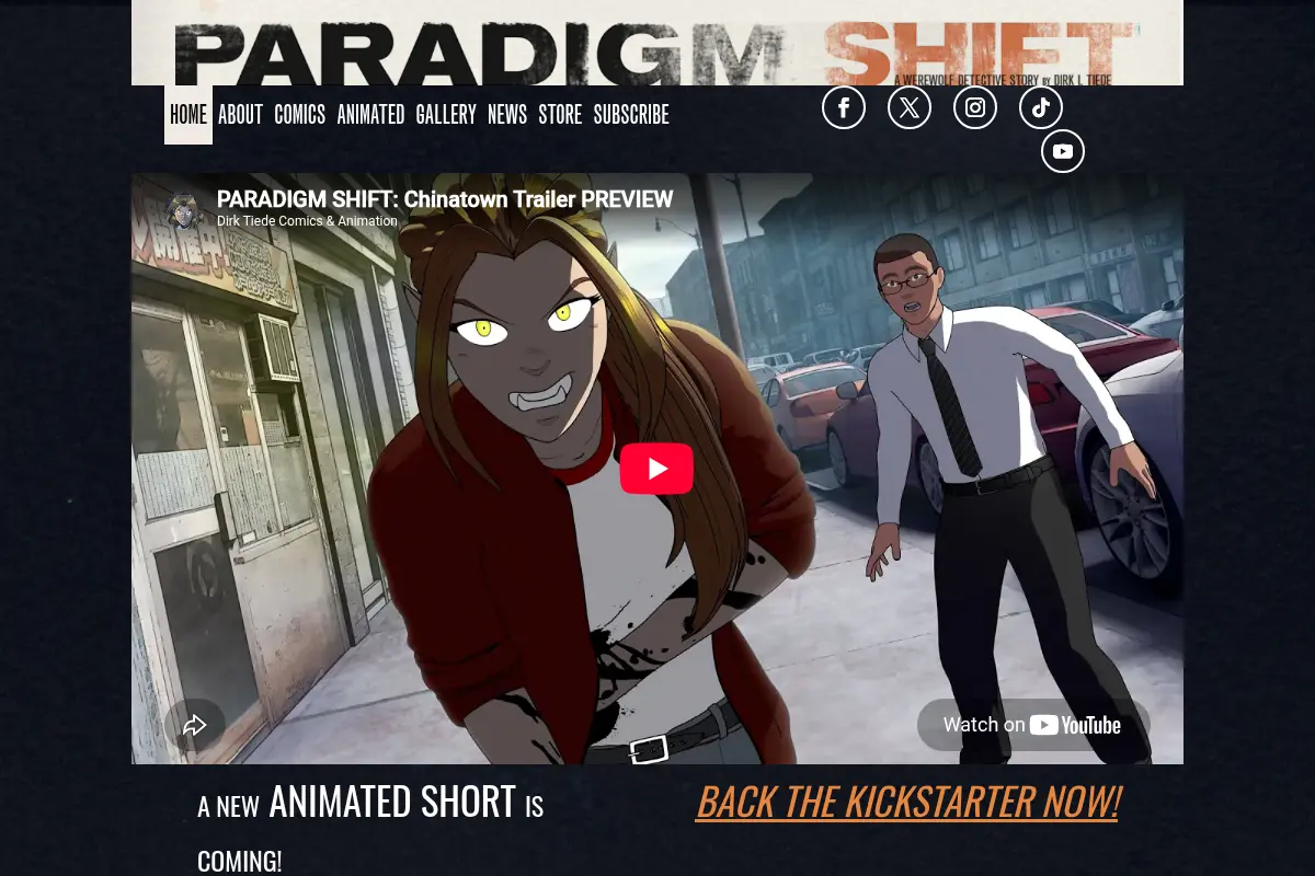 Paradigm Shift — A Werewolf Detective Story | A Graphic Novel Series by Dirk I. Tiede