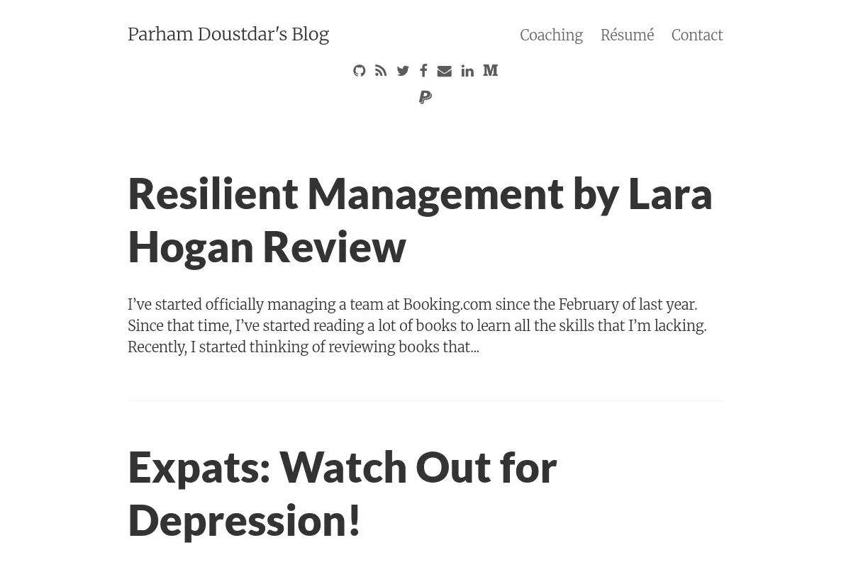 Parham Doustdar's Blog
