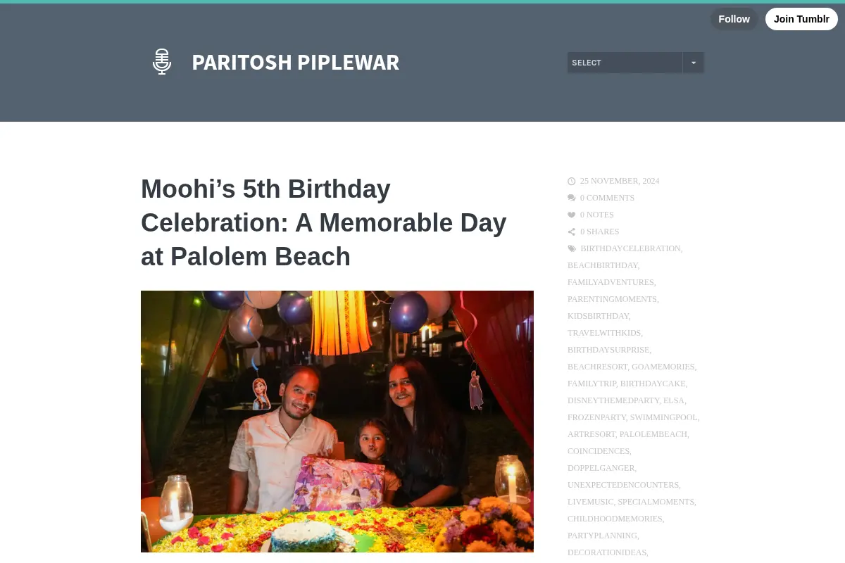 Paritosh Piplewar - My Passion , My identity