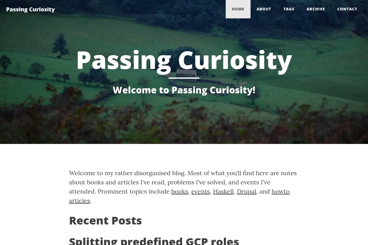 Passing Curiosity