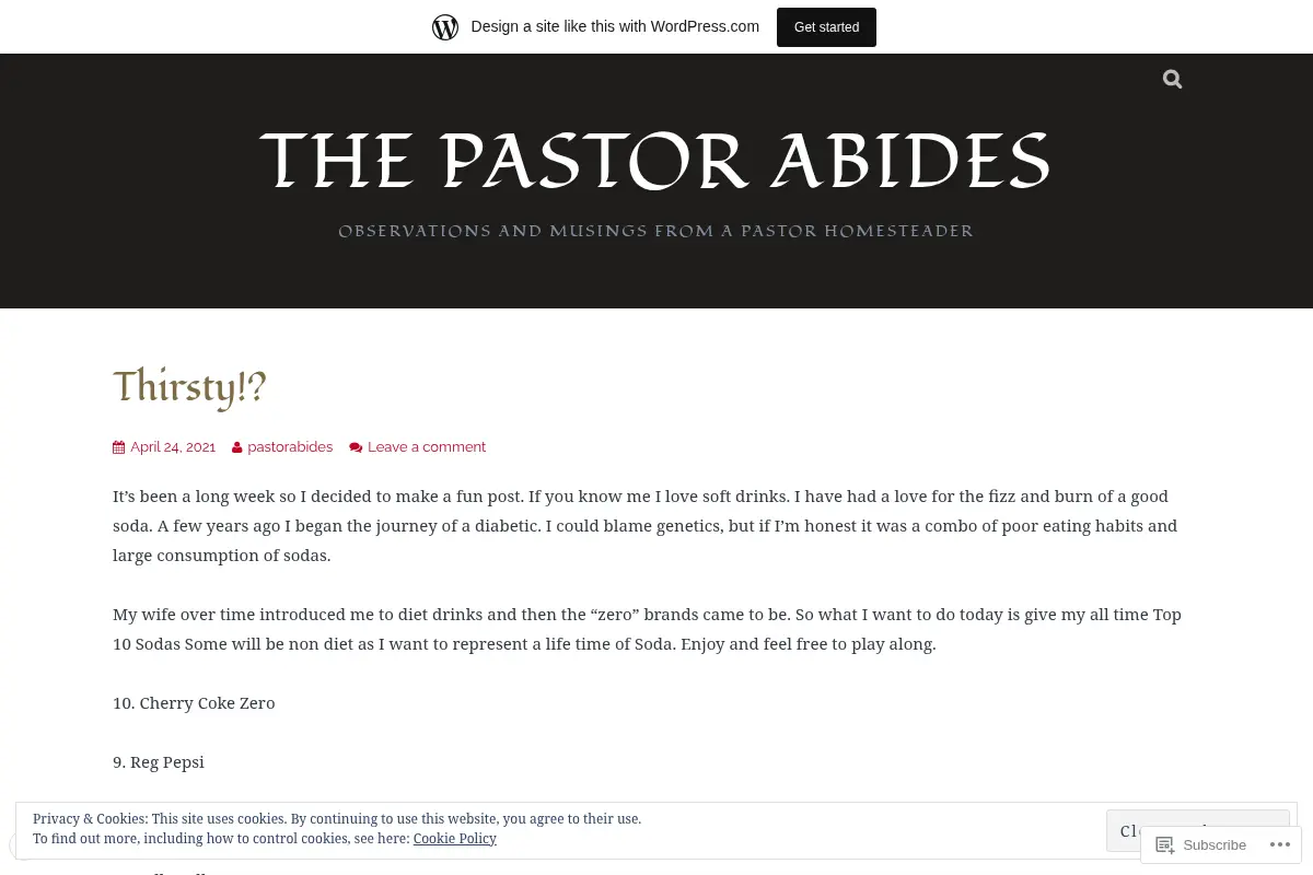 The Pastor Abides