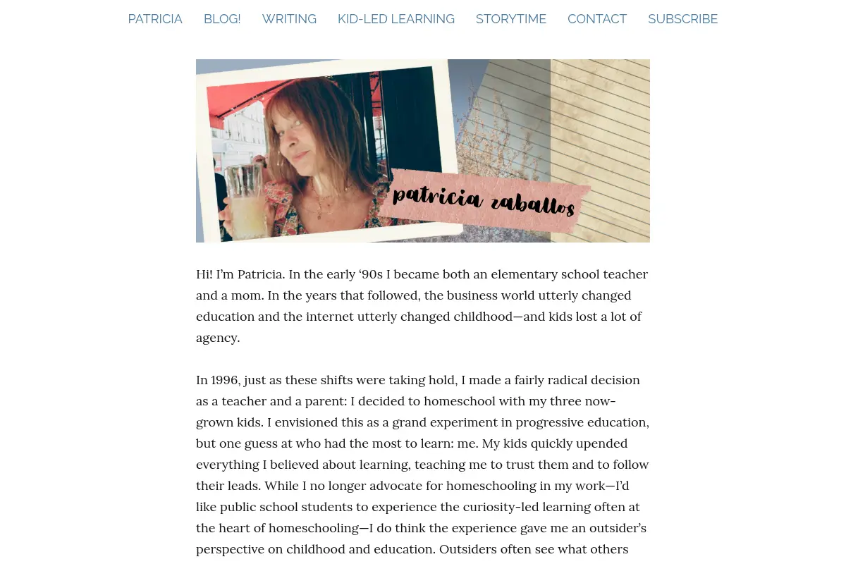 patricia zaballos, writer | educator