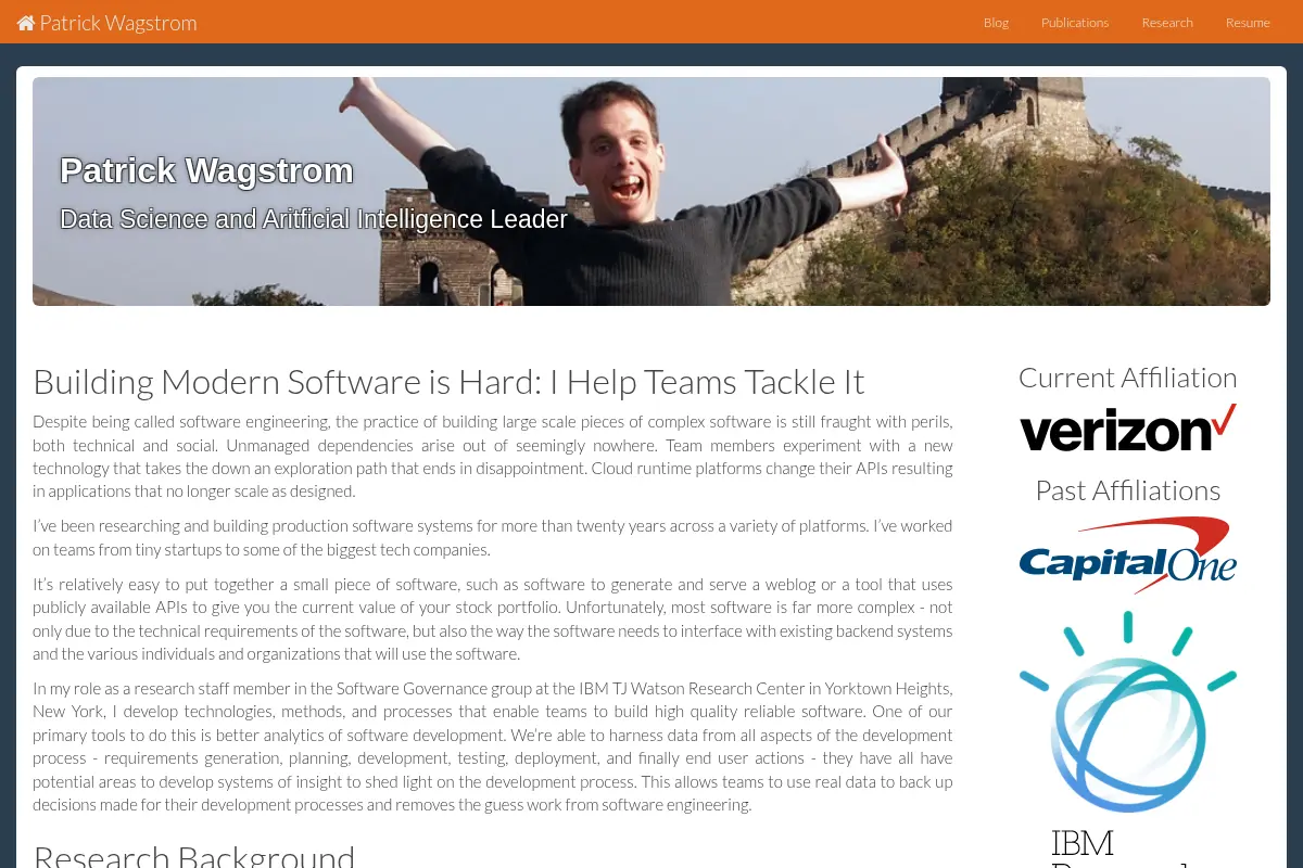 Patrick Wagstrom's Home Page