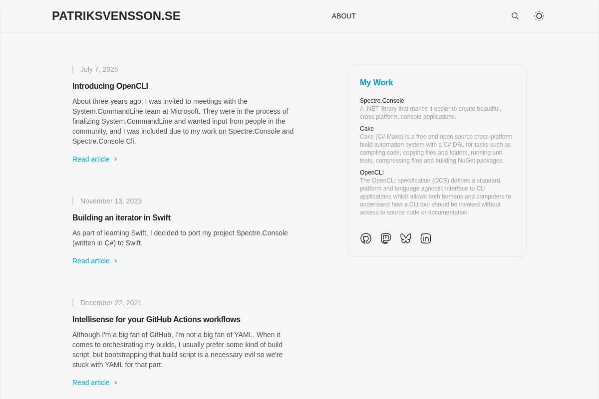 Patrik Svensson's Blog